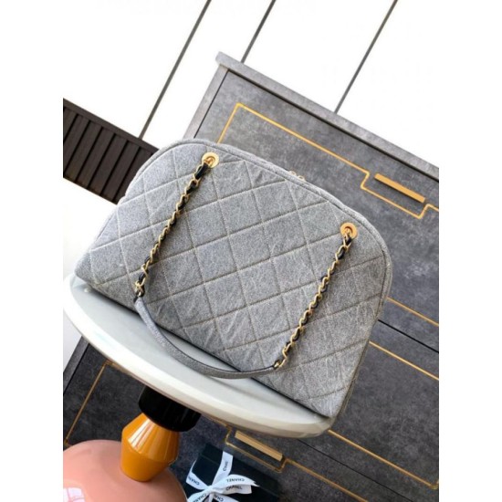 Replica perfetta Borsa da bowling maxi in denim AS4812 Imitazione Outlet Online