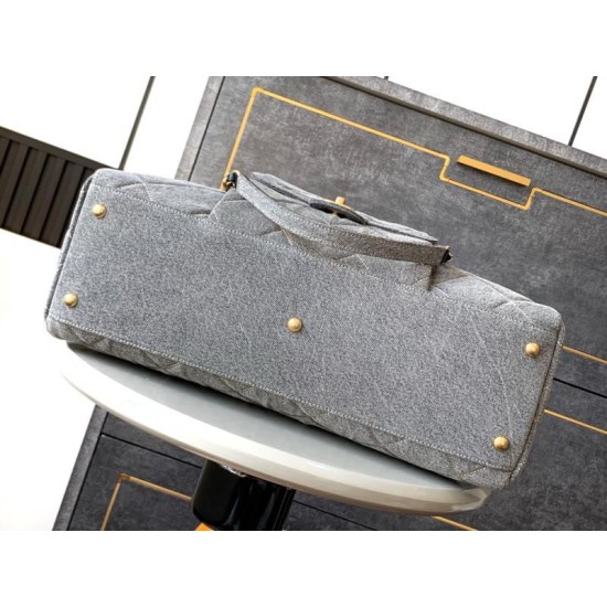 Replica perfetta Borsa da bowling maxi in denim AS4812 Imitazione Outlet Online