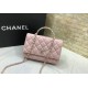 Migliore Repliche Borsa a tracolla con patta e manico rosa AP3574 Economiche Outlet Online