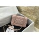 Migliore Repliche Borsa a tracolla con patta e manico rosa AP3574 Economiche Outlet Online