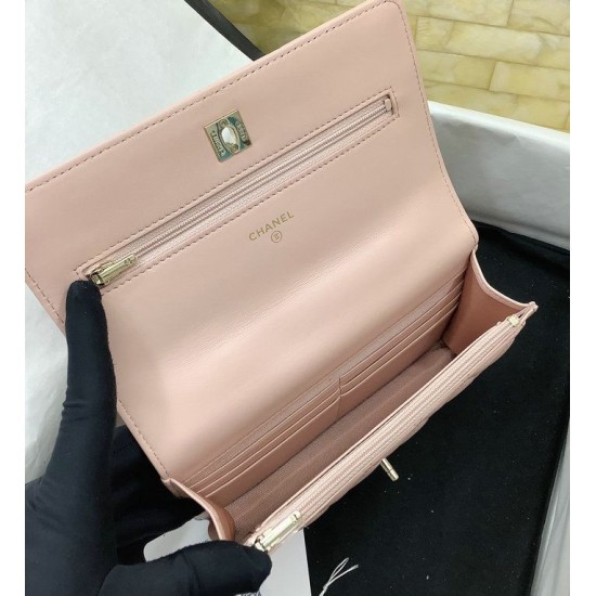 Migliore Repliche Borsa a tracolla con patta e manico rosa AP3574 Economiche Outlet Online