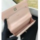 Migliore Repliche Borsa a tracolla con patta e manico rosa AP3574 Economiche Outlet Online