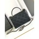 Replica perfetta Borsa a tracolla in pelle di vitello granata nera AS47111 Imitazione Outlet Online
