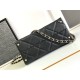 Replica perfetta Borsa a tracolla in pelle di vitello granata nera AS47111 Imitazione Outlet Online