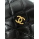 Replica perfetta Portafoglio con catena in pelle di agnello AP3071 Nero Imitazione Outlet Online