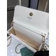 Replica perfetta Portafoglio con catena in pelle di agnello AP3071 Bianco Imitazione Outlet Online