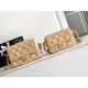 Replica perfetta Borsa con patta in pelle di agnello AS2409 Beige Imitazione Outlet Online