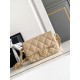 Replica perfetta Borsa con patta in pelle di agnello AS2409 Beige Imitazione Outlet Online