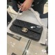 Migliore Repliche Borsa con patta in pelle di agnello nera AS3791 Economiche Outlet Online