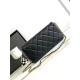 Migliore Repliche Borsa con patta in pelle di agnello nera AS3791 Economiche Outlet Online
