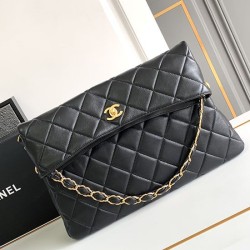 Migliore Repliche Borsa Hobo in pelle di agnello Nero AS4777 Economiche Outlet Online