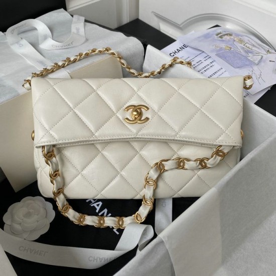Migliore Repliche Borsa in pelle di agnello Bianco AS4754 Economiche Outlet Online