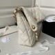 Miglior Falso Borsa Hobo in pelle di agnello Bianco AS4777 Economiche Premium