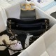 Borsa a tracolla in pelle di agnello nera AS4610 Replica originale di alta qualità Replica perfetta Borsa a tracolla in pelle di agnello nera AS4610 Imitazione Outlet Online