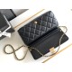 Migliore Repliche Borsa a tracolla in pelle di agnello AS2713 Nera Economiche Outlet Online