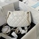 Replica perfetta Borsa a tracolla piccola in pelle di agnello bianca AS4609 Imitazione Outlet Online