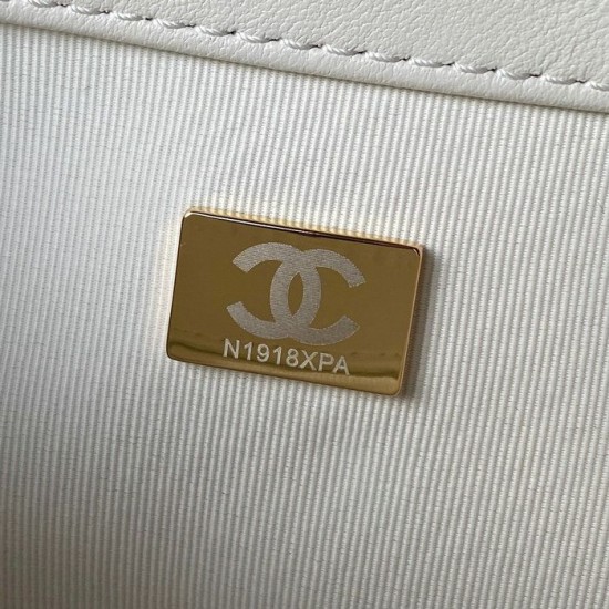 Replica perfetta Borsa a tracolla piccola in pelle di agnello bianca AS4609 Imitazione Outlet Online