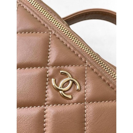 Miglior Falso Beauty Case in pelle di agnello AS5222 Cammello Economiche Premium