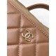 Miglior Falso Beauty Case in pelle di agnello AS5222 Cammello Economiche Premium