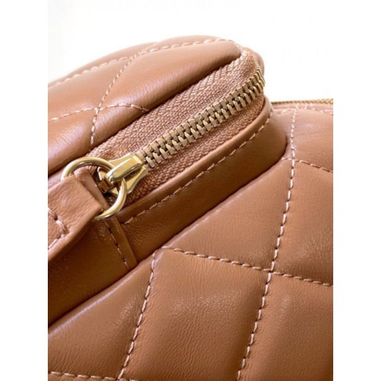 Miglior Falso Beauty Case in pelle di agnello AS5222 Cammello Economiche Premium