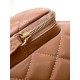 Miglior Falso Beauty Case in pelle di agnello AS5222 Cammello Economiche Premium