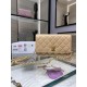 Miglior Falso Portafoglio con catena WOC in pelle di agnello AP1450 Beige Economiche Premium