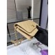 Miglior Falso Portafoglio con catena WOC in pelle di agnello AP1450 Beige Economiche Premium