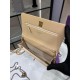 Miglior Falso Portafoglio con catena WOC in pelle di agnello AP1450 Beige Economiche Premium