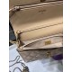 Miglior Falso Portafoglio con catena WOC in pelle di agnello AP1450 Beige Economiche Premium