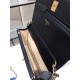 Perfette Qualità Repliche Portafoglio con catena WOC in pelle di agnello AP1450 Nero Imitazione