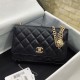 Repliche Portafoglio WOC in pelle di agnello nero AP3297 Imitazioni Premium Replica perfetta Portafoglio WOC in pelle di agnello nero AP3297 Imitazione Outlet Online