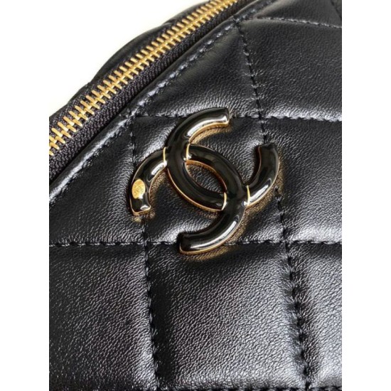 Replica perfetta Marsupio in pelle di agnello nero AS4113 Imitazione Outlet Online