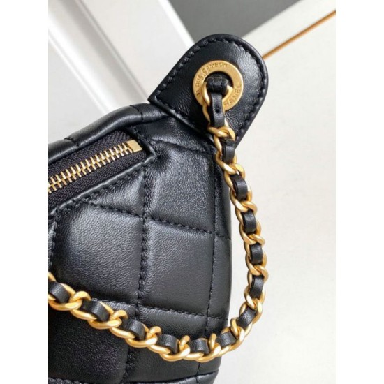 Replica perfetta Marsupio in pelle di agnello nero AS4113 Imitazione Outlet Online