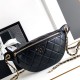 Replica perfetta Marsupio in pelle di agnello nero AS4113 Imitazione Outlet Online