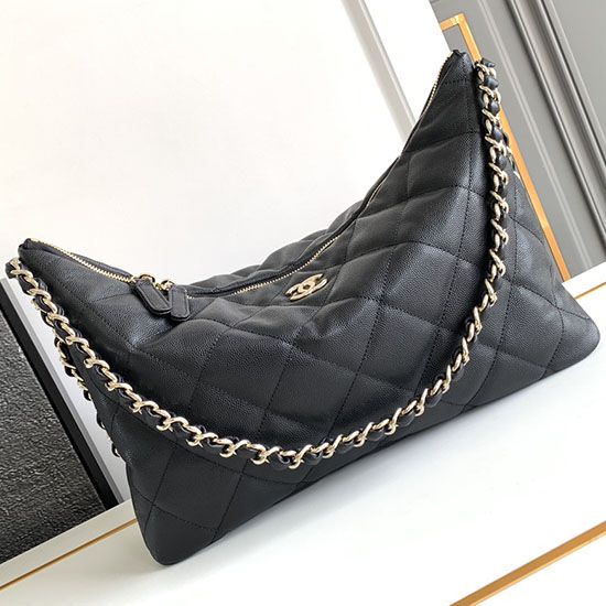 Migliore Repliche Borsa grande Hobo Nero AS4246 Economiche Outlet Online