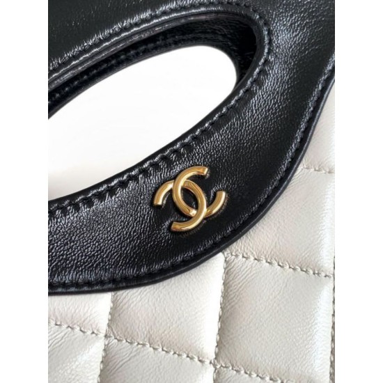 Replica perfetta Mini 31 Clutch Con Catena Bianco AS3656 Imitazione Outlet Online