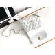 Migliore Repliche Borsa Mini Coco con manico AS2215 Bianca Economiche Outlet Online