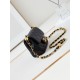 Replica perfetta Borsa Mini Flap AS4946 nera Imitazione Outlet Online