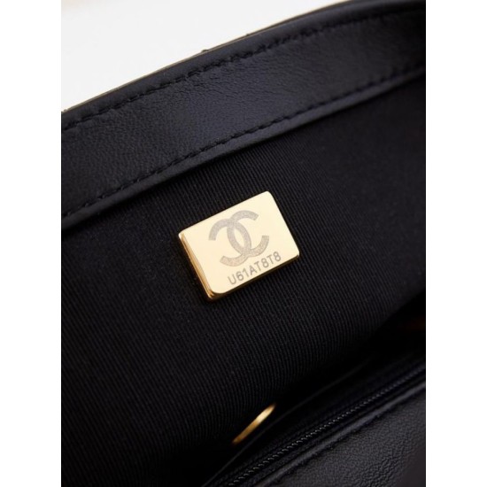 Replica perfetta Borsa Mini Flap AS4946 nera Imitazione Outlet Online