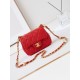 Migliore Repliche Borsa Mini Flap AS4946 rossa Economiche Outlet Online