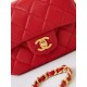 Migliore Repliche Borsa Mini Flap AS4946 rossa Economiche Outlet Online