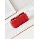 Migliore Repliche Borsa Mini Flap AS4946 rossa Economiche Outlet Online