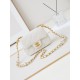 Miglior Falso Borsa Mini Flap AS4946 bianca Economiche Premium