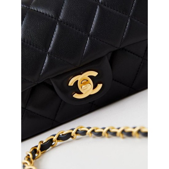 Migliore Repliche Borsa Mini Flap AS4947 nera Economiche Outlet Online