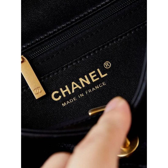 Migliore Repliche Borsa Mini Flap AS4947 nera Economiche Outlet Online
