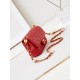 Replica perfetta Borsa Mini Flap AS4947 rossa Imitazione Outlet Online