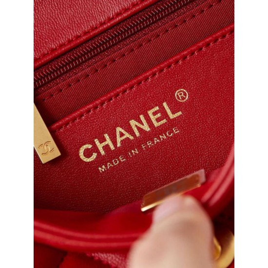 Replica perfetta Borsa Mini Flap AS4947 rossa Imitazione Outlet Online