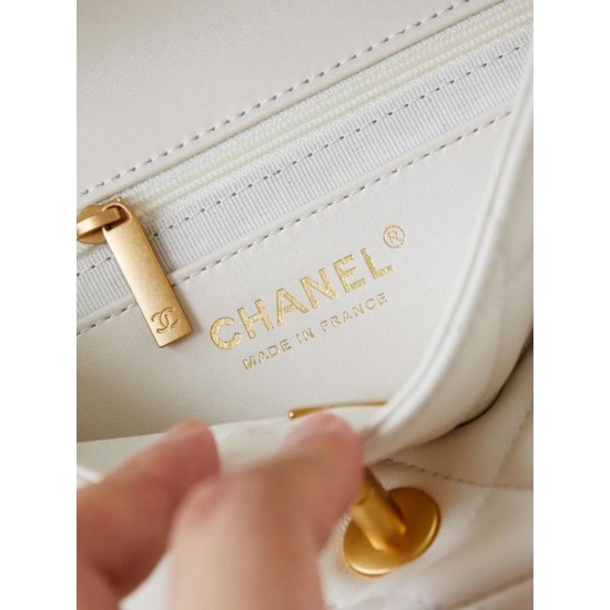 Miglior Falso Borsa Mini Flap AS4947 bianca Economiche Premium