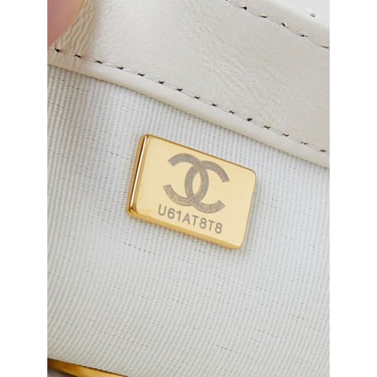 Miglior Falso Borsa Mini Flap AS4947 bianca Economiche Premium