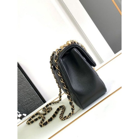 Miglior Falso Borsa Mini con patta nera AS4384 Economiche Premium